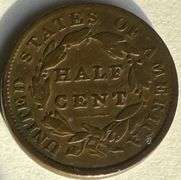 1833 Half Cent