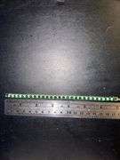 Gorgeous 18 Kt Yellow Gold Plated Simulated Emerald and Diamond Tennis Bracelet