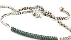 John Hardy classic chain pull through pave station bracelet