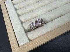 Sterling Silver 925 Natural Gemstone Amethyst Ring Size 7