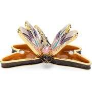 Dragonfly Enamel Trinket Box with Crystal
