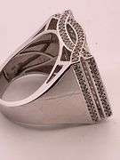 MEN'S CERTIFIED 14K WHITE GOLD DIAMOND RING 6.50 CARATS