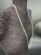 Men's 4.8mm Solid .925 Sterling Silver Hammered Curb Chain Link Italy Necklace 24"