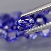 Oval cut! 2.93ct top cobalt blue sapphire set! Heated only!