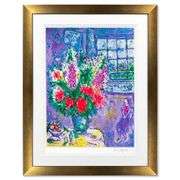"Autoportrait Avec Bouquet" by Marc Chagall (1887-1985)