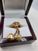 18k gold charm pendent