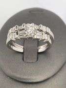 CERTIFIED PLATINUM AND DIAMOND WEDDING SET