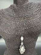 Oxidized Sterling Silver 925 20" Necklace & Pendant with Freshwater Pearls Custom Piece