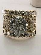 CERTIFIED BRAND NEW 18K GOLD DIAMOND ENGAGEMENT RING 9.10 CRATS