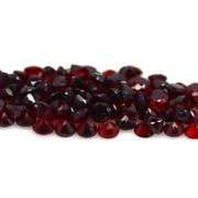 Superb 12.10ct diamond cut red amber Mozambique Garnet set