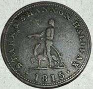 1815 Nova Scotia Starr & Shannon Half Penny Token