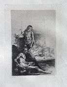 Extremely Rare and Collectible Antique Etching After Rembrandt, c. 1880