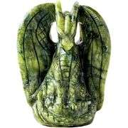 Natural Hand-Carved Jade Dragon