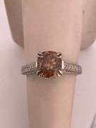 CERTIFIED 14K WHTE GOLD DIAMOND RING