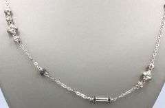 John Hardy 7 Bamboo pave black diamond station necklace