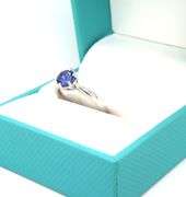 Darling 1.24CTS Round Brilliant Cut Tanzanite Ring in Sterling Silver