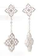 925 Sterling silver cubic zirconia dangle earrings