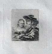 Extremely Rare and Collectible Antique Etching After Rembrandt, c. 1880
