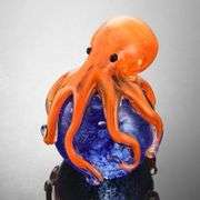 Art Glass Octopus Paperweight