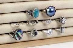 Sterling Silver Curated Ring Assortment Various Sizes & Styles (10 Ring Lot)