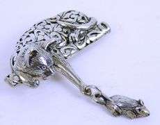Jezlaine Sterling Cat & Mouse Brooch