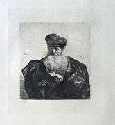 Extremely Rare and Collectible Antique Etching After Rembrandt, c. 1880