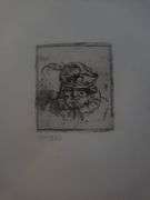 Collection of 15 Very Rare Etchings After Rembrandt (c. 1880)