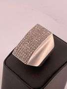 MEN'S CERTIFIED 18K WHITE GOLD DIAMOND RING