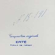 "Paysan, Garcon, 6 Decembre 1958" by Erte (1892-1990)