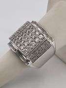 MEN'S CERTIFIED 14K WHITE GOLD DIAMOND RING