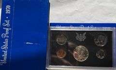 Five  Blue Box 1970 US Proof Sets