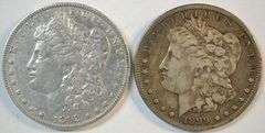 Nicer 1892-O & 1899-S Morgan Silver Dollars. Scarce
