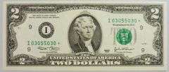 Superb Crisp $2 2003 Star Radar Serial Number 03055030-Tough Note!