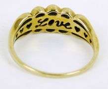 Vintage 10K Gold Multi-Diamond Ring, Size 7.75