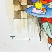 "Untitled" by Itzchak Tarkay (1935-2012)