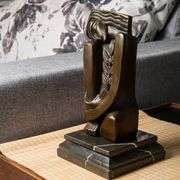 Bronze Woman Gives Life Metal on Base