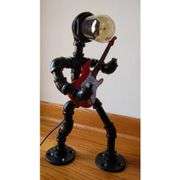 Steampunk Electric Bass Guitar Table Lamp