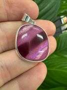 Sterling Silver 925 One of a Kind Dichroic Glass Pendant