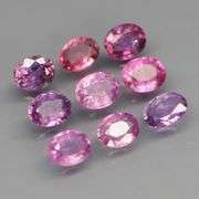Superb 3.65ct violet pink Sapphire set -Untreated!!!