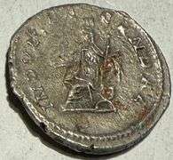 Caracalla 198-217 Roman Empire Denarius. Rome  211 .