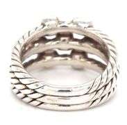 David Yurrman 3 row diamond Confetti ring