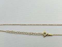 925 Gold Tone Sterling Silver Evil Eye White Enamel Blue Eye Center Pendant With Chain Necklace