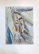 Collectible Vintage Picasso Original Pochoir Circa 1955, Head