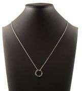Damiani D.Side 0.30ctw Diamond Open Circle Pendant Necklace in 18K