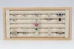 .925 Sterling Silver Curated Ring Set 20 RIng Lot Various Sizes & Styles