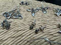 Sterling Silver Earring Assortment Various Sizes & Styles (10 Earring Lot)