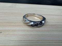 Sterling Silver Iolite Gemstone Ring Size 6