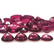 Top violet pink! 11.89ct UNTREATED Rhodolite Garnet set!