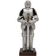 22 Gauge Steel Medieval Knight Armor Wood Base