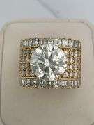CERTIFIED BRAND NEW 18K GOLD DIAMOND ENGAGEMENT RING 9.10 CRATS